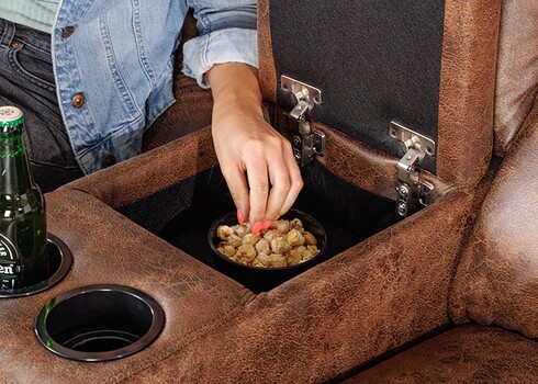 Diivan HOLLYWOOD pruun, 188x164xH102 cm