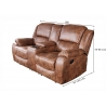 Diivan HOLLYWOOD pruun, 188x164xH102 cm