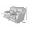 Diivan HOLLYWOOD pruun, 188x164xH102 cm