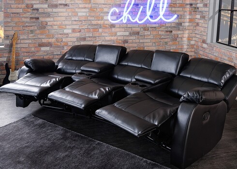 Diivan HOLLYWOOD must, 295x165xH101 cm