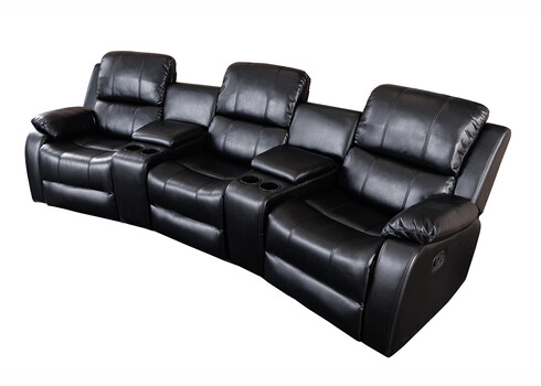 Diivan HOLLYWOOD must, 295x165xH101 cm