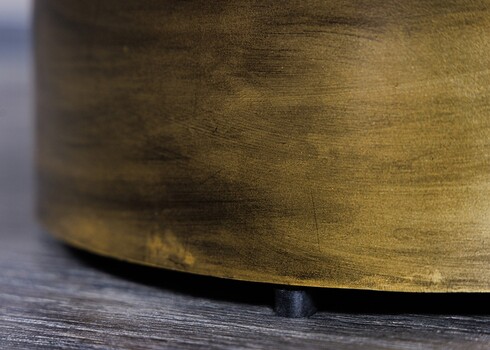 Diivanilaud DONE triibuline / kuldne, D60xH35 cm