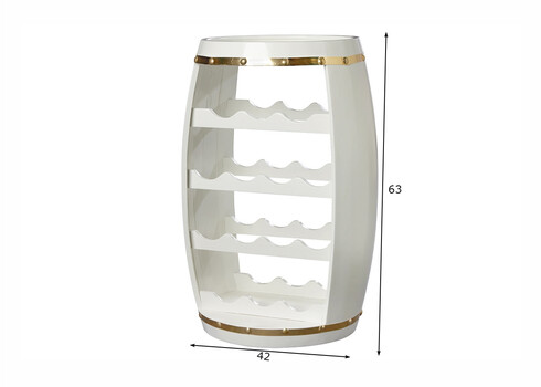 Veiniriiul BODEGA valge, D42xH63 cm