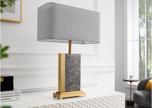 Lauavalgusti ELEGANCIA hall / kuldne, 45x22xH65 cm