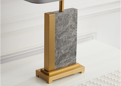 Lauavalgusti ELEGANCIA hall / kuldne, 45x22xH65 cm