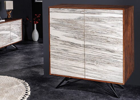 Kummut SOUL naturaalne hall kivi / pruun, 100x38xH120 cm