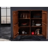 Kummut SOUL naturaalne hall kivi / pruun, 100x38xH120 cm