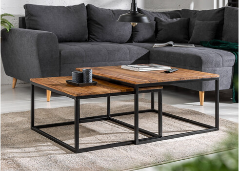 Diivanilaudade komplekt ELEMENTS sheesham, 2 tk