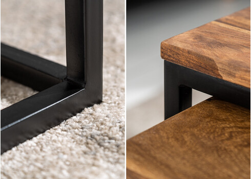 Diivanilaudade komplekt ELEMENTS sheesham, 2 tk