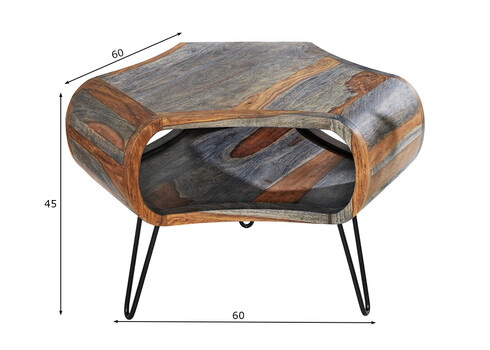 Diivanilaud ORGANIC LIVING suitshall, 60x60xH45 cm