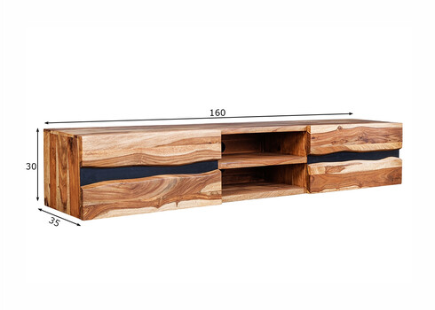 Tv-alus AMAZONAS pruun, 160x35xH30 cm