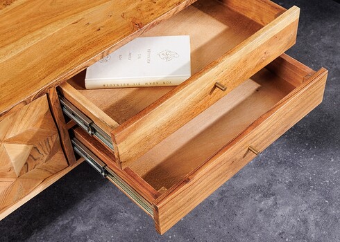 Tv-alus ALPINE sheesham, 145x35xH45 cm