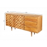 Kummut ALPINE sheesham, 145x40xH75 cm