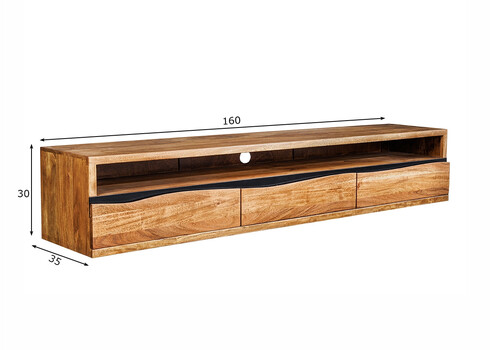 Tv-alus MAMMUT meepruun, 160x35xH30 cm