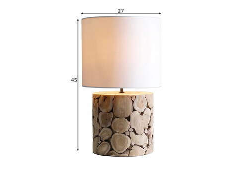 Lauavalgusti PURE NATURE valge / pruun, 27x27xH45 cm
