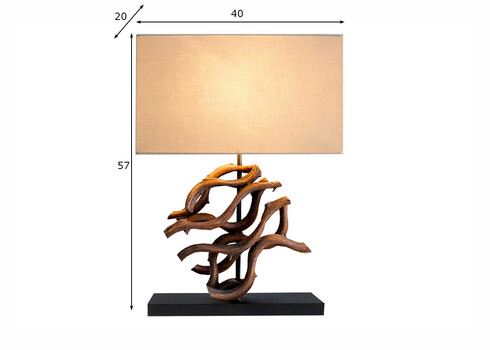 Lauavalgusti WAVE pruun, 40x20xH57 cm