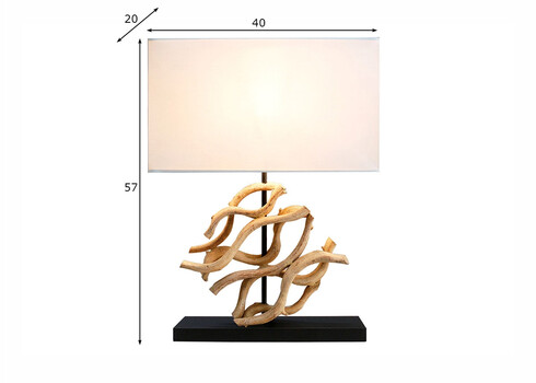 Lauavalgusti WAVE helepruun, 40x20xH57 cm