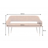 Pink PARIS kollane, 162x58xH82 cm