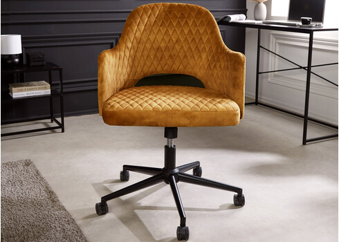 Kontoritool PARIS kollane, 55x59xH75-82 cm