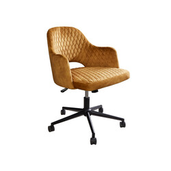 Kontoritool PARIS kollane, 55x59xH75-82 cm