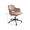 Kontoritool PARIS beež, 55x59xH75-82 cm
