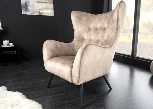 Tugitool AMSTERDAM beež, 76x85xH103 cm