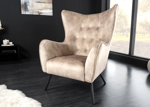 Tugitool AMSTERDAM beež, 76x85xH103 cm