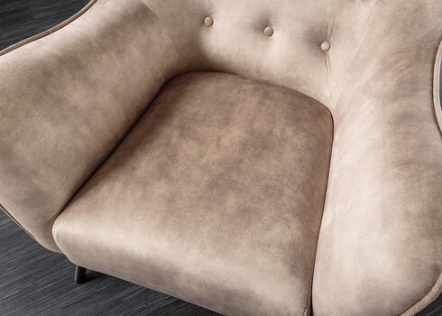 Tugitool AMSTERDAM beež, 76x85xH103 cm