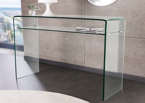 Konsoollaud FANTOME klaas, 100x33xH75 cm