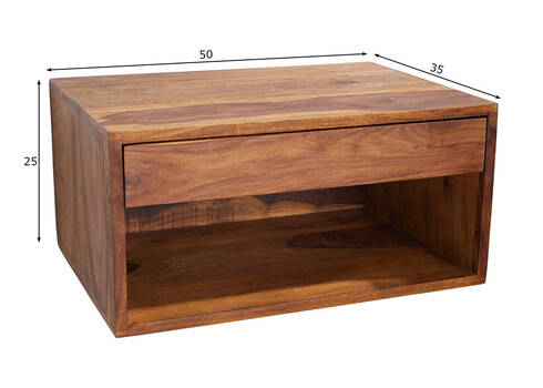 Öökapp LAGOS sheesham, 50x35xH25 cm