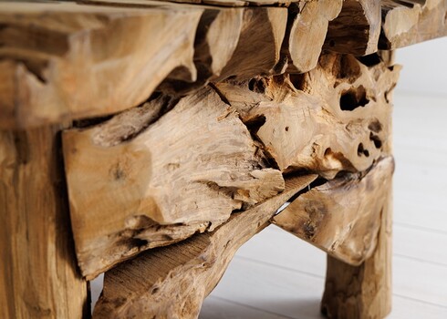 Diivanilaud RIVERSIDE pruun, 80x80xH41 cm