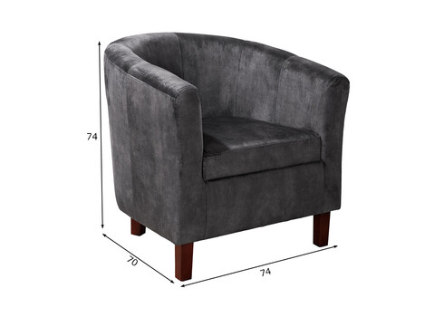 Tugitool HEMINGWAY hall, 74x70xH74 cm