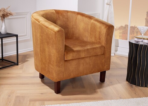 Tugitool HEMINGWAY kollane, 74x70xH74 cm