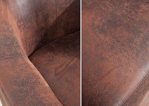 Tugitool HEMINGWAY pruun, 74x70xH74 cm