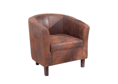 Tugitool HEMINGWAY pruun, 74x70xH74 cm