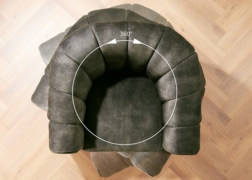 Tugitool BABYLON roheline, 100x90xH75 cm