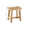 Taburet FINCA pruun, 40x30xH45 cm