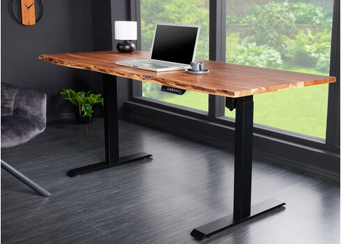 Elektriliselt reguleeritav kirjutuslaud MAMMUT pruun, 140x80xH73-118 cm