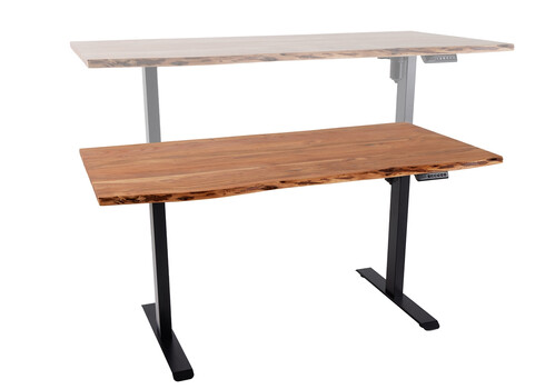 Elektriliselt reguleeritav kirjutuslaud MAMMUT pruun, 140x80xH73-118 cm