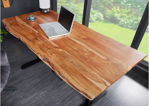 Elektriliselt reguleeritav kirjutuslaud MAMMUT pruun, 160x80xH73-118 cm