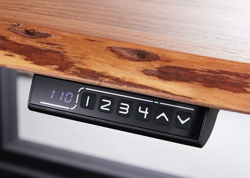 Elektriliselt reguleeritav kirjutuslaud MAMMUT pruun, 160x80xH73-118 cm