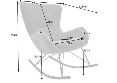 Kiiktool SCANDINAVIA hall buklee, 77x115xH99 cm