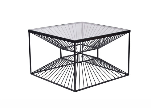 Diivanilaud ILLUSION must, 60x60xH37 cm