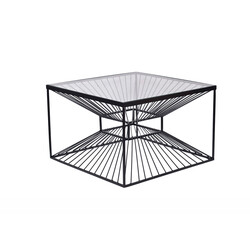 Diivanilaud ILLUSION must, 60x60xH37 cm