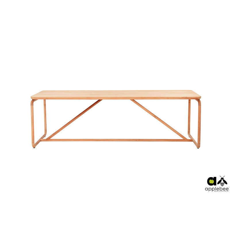 Söögilaud Apple Bee DOLCE pruun / hall, 240x100xH76 cm