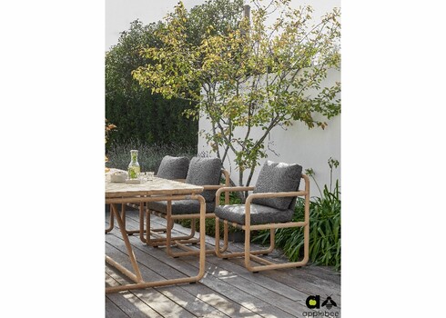 Söögilaud Apple Bee DOLCE pruun / hall, 240x100xH76 cm