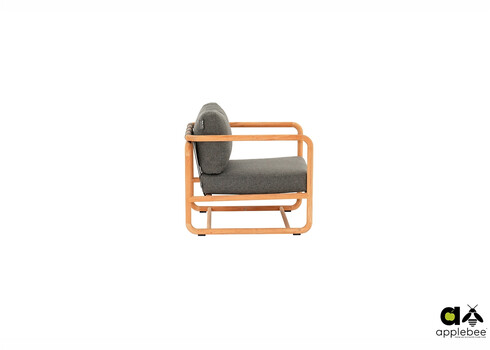 Tugitool Apple Bee DOLCE pruun / hall, 75x84xH67 cm