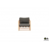 Tugitool Apple Bee DOLCE pruun / hall, 75x84xH67 cm