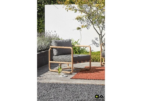 Tugitool Apple Bee DOLCE pruun / hall, 75x84xH67 cm