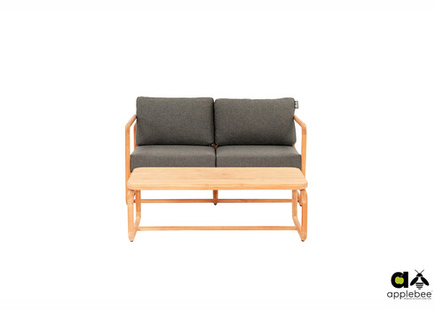 Diivan Apple Bee DOLCE pruun / hall, 142x78xH67 cm